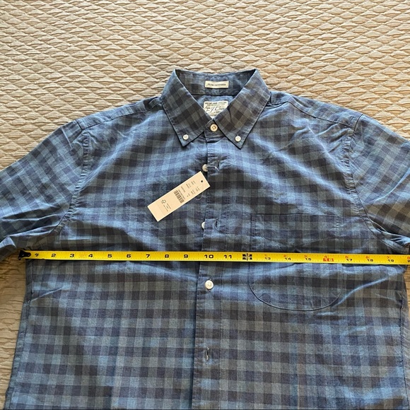 J.Crew Mens Small Blue Gingham Slim Untucked Shirt - Picture 11 of 11